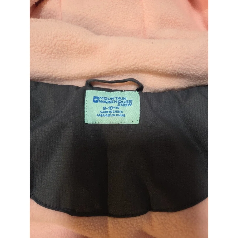 Mountain Warehouse Gray/Purple/Pink Girls Waterproof‎ Snow Ski Jacket Size 9-10